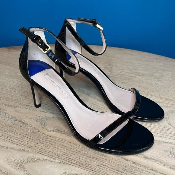 Stuart Weitzman Women's Black Courts - Picture 1 of 8